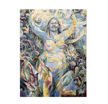 'Sophia/Wisdom' 2021
Oil on canvas, 48 in  x 36 in 