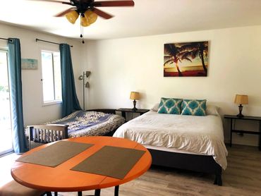 Studio bed and table