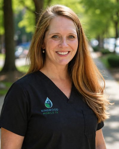 Trained, experienced RN for concierge, in-home IV hydration. Physician oversight for safety and compliance provided with a quick virtual visit with a licensed professional