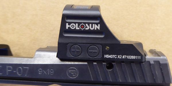 Holosun 507 slide cut CZ p-07 with glock rear sight cut. 