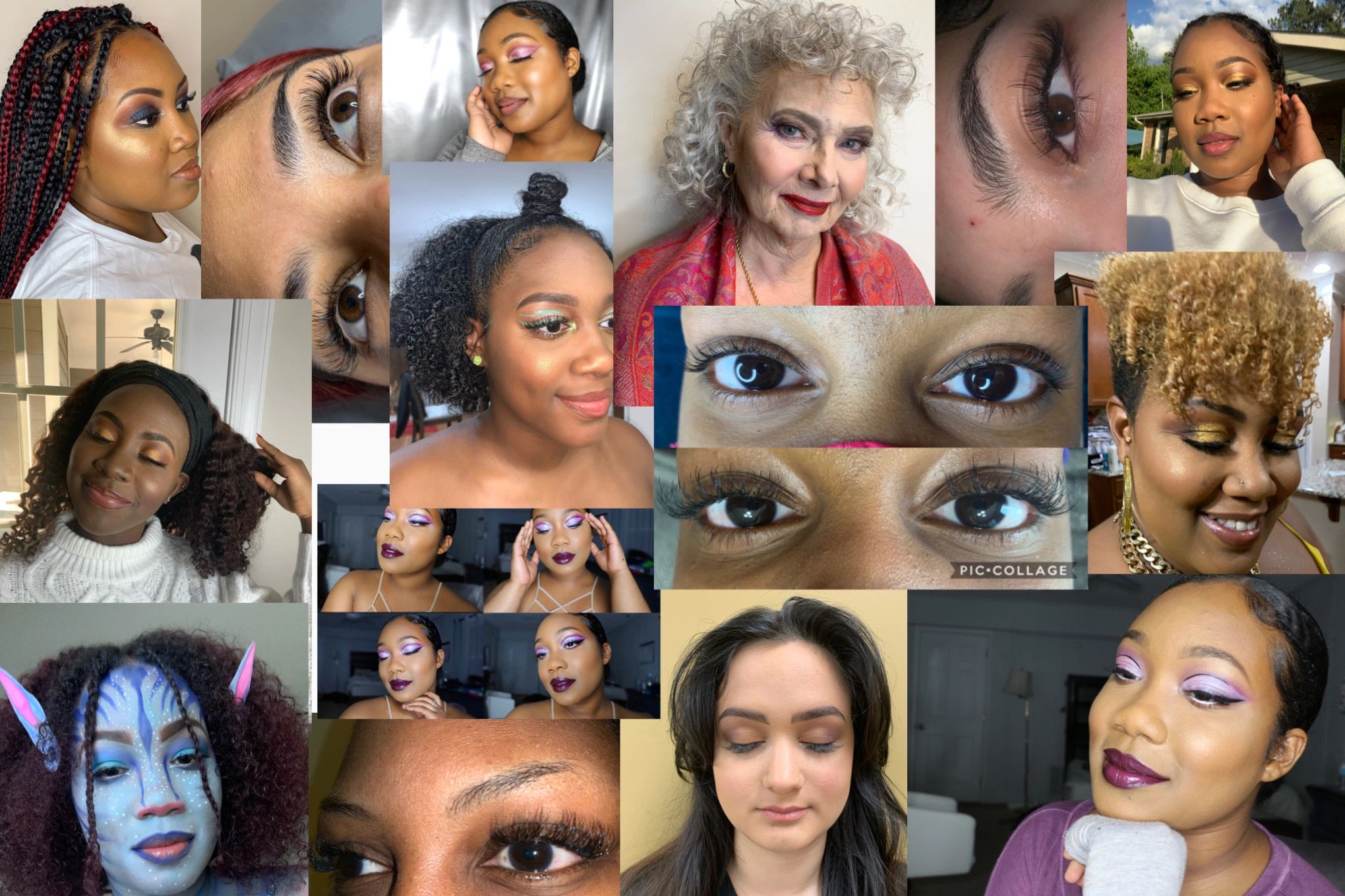 This is a collage of some of  my favorite work that I've done so far.