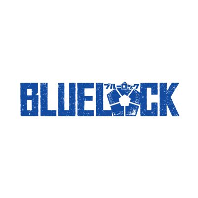 Logo Blue Lock màu xanh đơn giản.