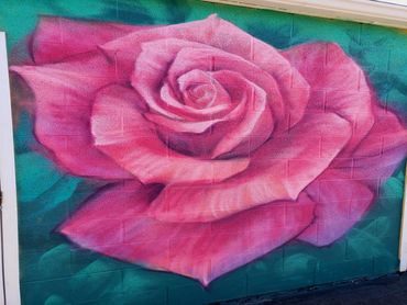 Rose Flower Utah murals mural spray paint outdoor art street art wildlife animal art utah