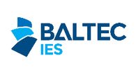 Logo featuring blue geometric shapes and text 'BALTEC IES'.