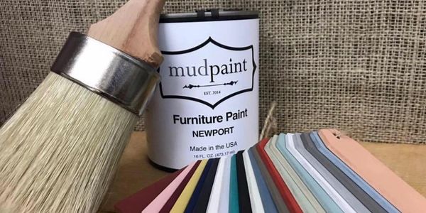 MudPaint Natural Bristle 1 Brush - MudPaint Clay Furniture Paint Brush