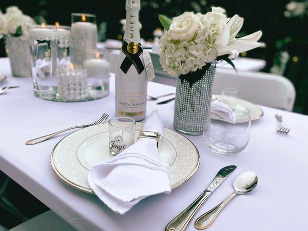 Dinner En Blanc Tablescape