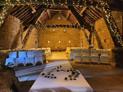 cruck barn at Park Hill barn Barrowford