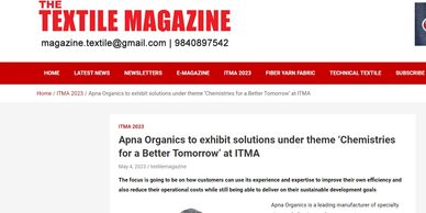 Apna Organics 
Textile Chemicals 
Specialty Chemicals 