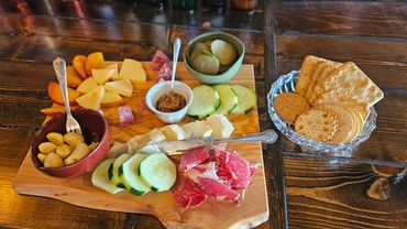 One of our delicious charcuterie boards