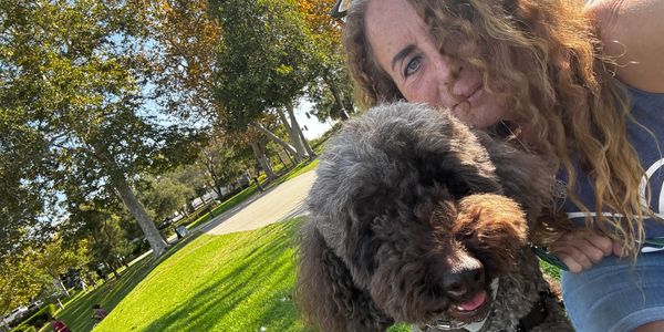 Cathy and Bruno at RSM lake