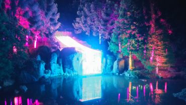 Hunter Valley Gardens RGB Lighting waterfall