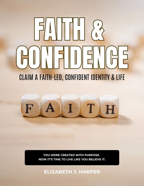 Book cover titled 'Faith & Confidence' by Elizabeth J. Harper.
