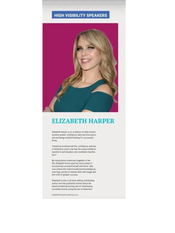 Elizabeth Harper coaching, Elizabeth Harper, coach Elizabeth,  Elizabeth Harper Success magazine