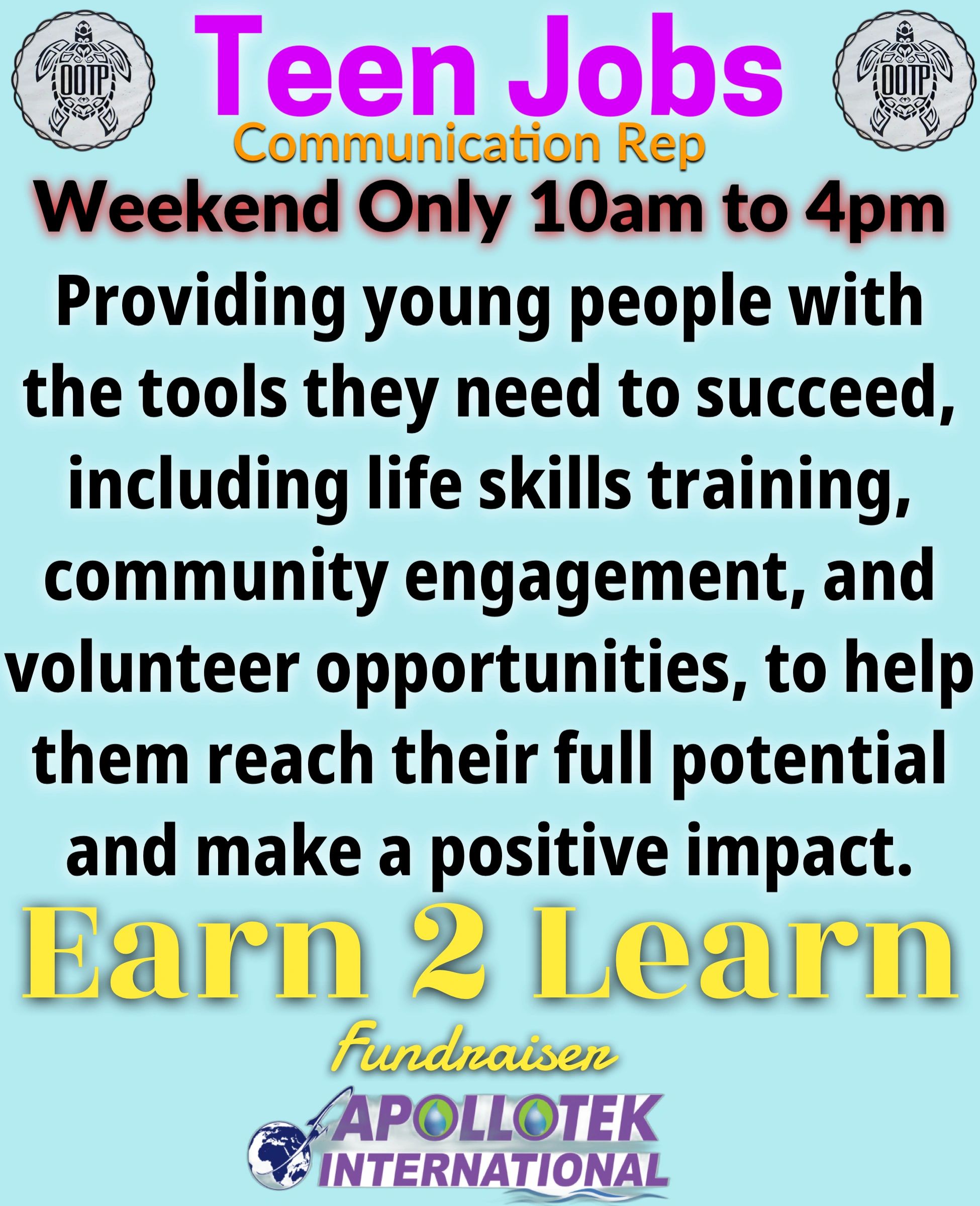 OOTP Inc. is proposing a collaborative Life Skills Fundraiser Program designed to support homeless a