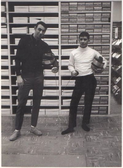 Mr. Fred Weeks training Fencing in 1965