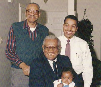 Four generations - My dad, Grand Father, me, and son Jamel.