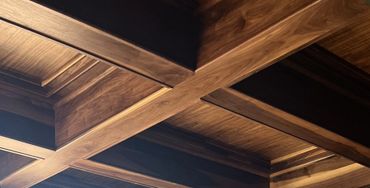 tray ceiling on custom home
