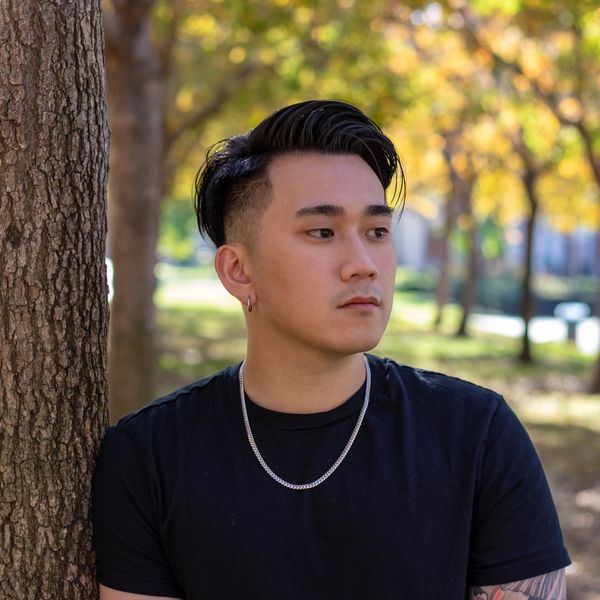 Asian men's haircut by San Francisco barber Thomas Troung of 20th Salon and Barber