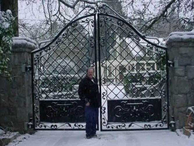 ornate iron gate