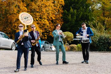 Autumnal Colours 4 Piece Band Playing
