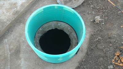 Septic tank riser recently installed in San Jose, CA