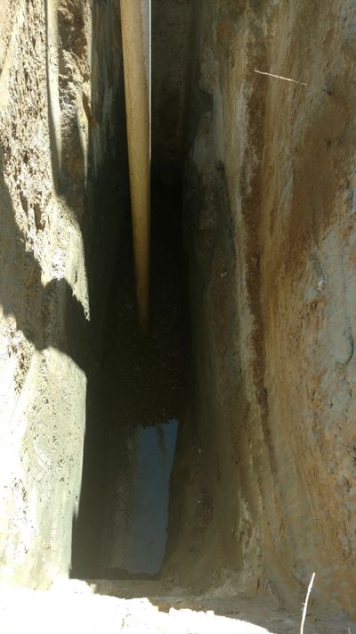 Wet weather testing being setup in Solano County, California.