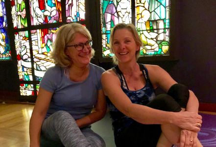 Say “Bon Jour” Anne and Pascale from Belgium and France.  Merci for your joyful presence in class