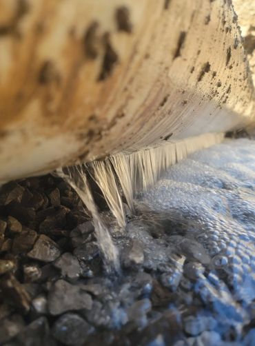 8 inch Water main pipe leaking