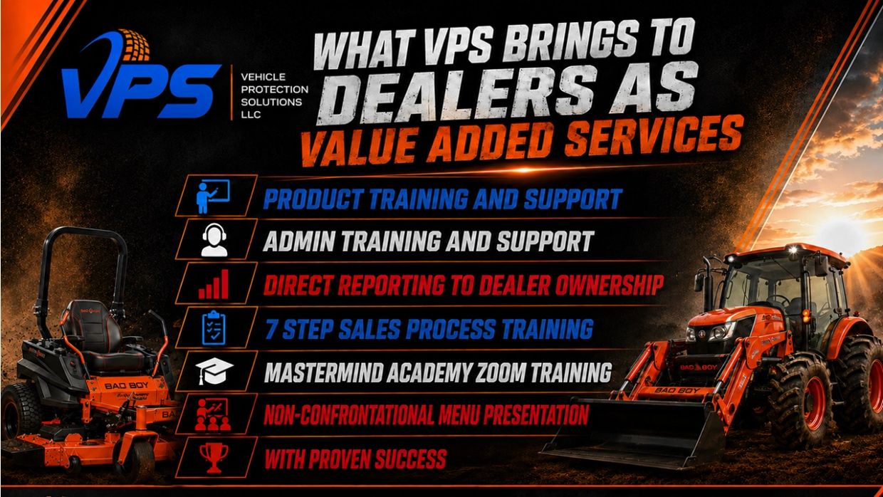 VPS offers value added services including training and support to dealers.