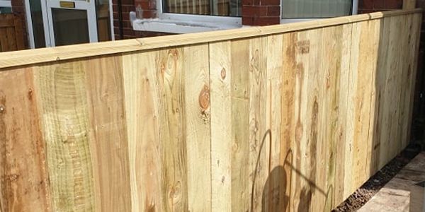 straight clean wooden fence
