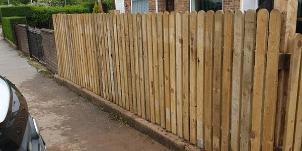 wooden plank fence