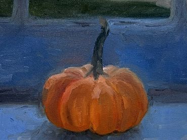 Backlight from observation. Oil on canvas.