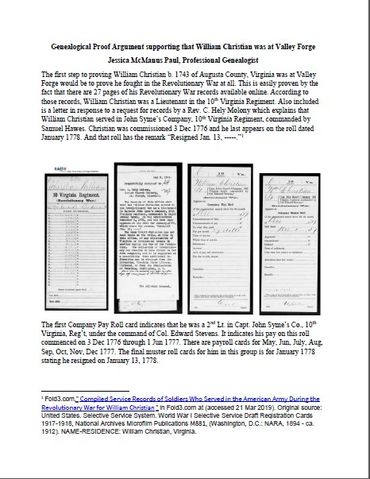 Genealogical Proof Argument