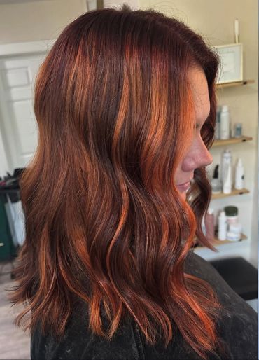 hair color, highlights