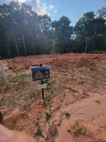 Foundation of a new home ready for construction work