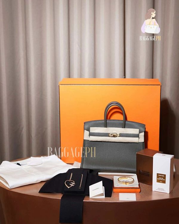 Hermes Kelly bag, Hermes Kelly bracelet, Burberry Shirt