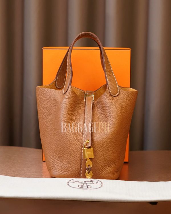 Hermes Picotin 18 Gold etoupe