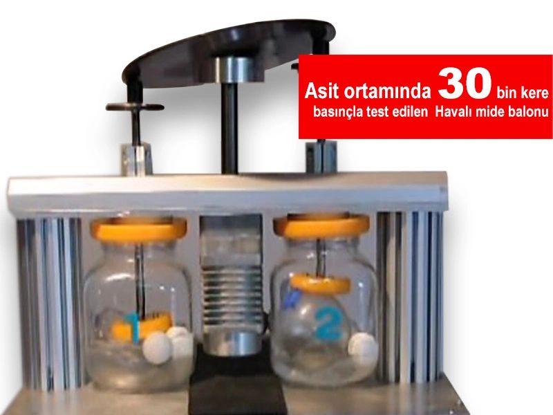 havalı mide balonu dayanıklılık testi