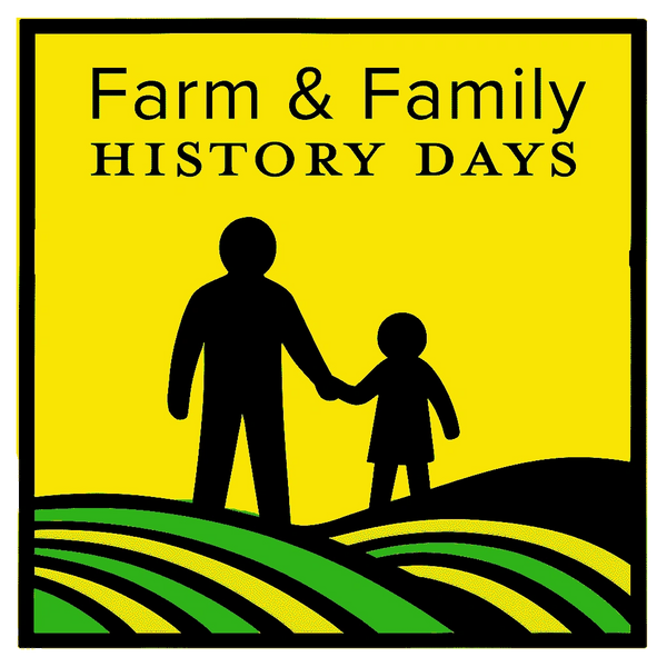 Illustration of father and daughter standing on a hill holding hands.