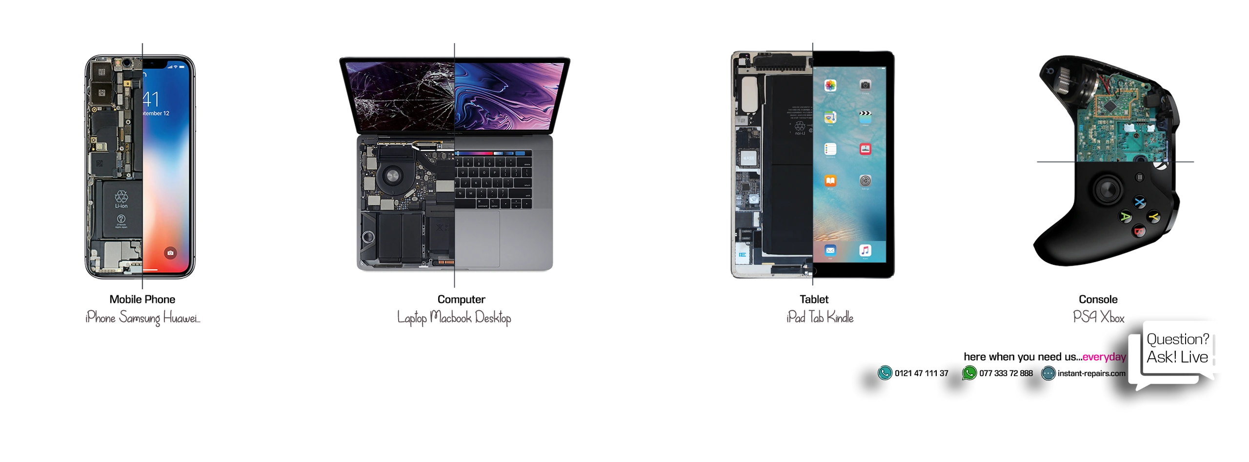 Mobile phone repair shop in Birmingham Computer Repair Service iPad