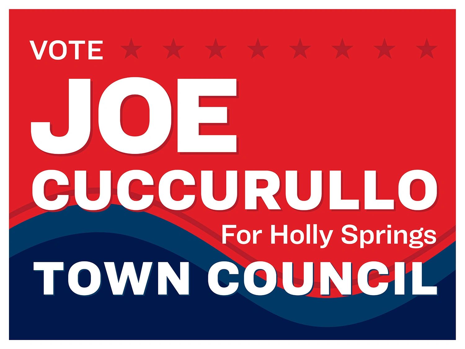 Joe Cuccurullo for Holly Springs Town Council Campaign Logo