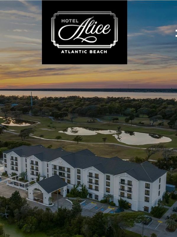 A picture of Hotel Alice with a beautiful soundside view.