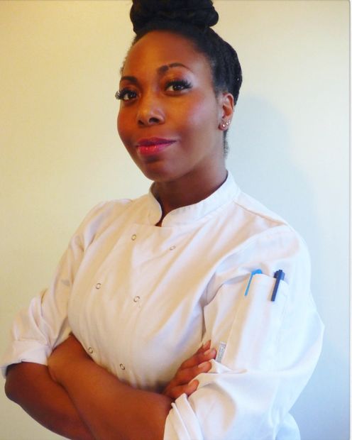 Female black chef