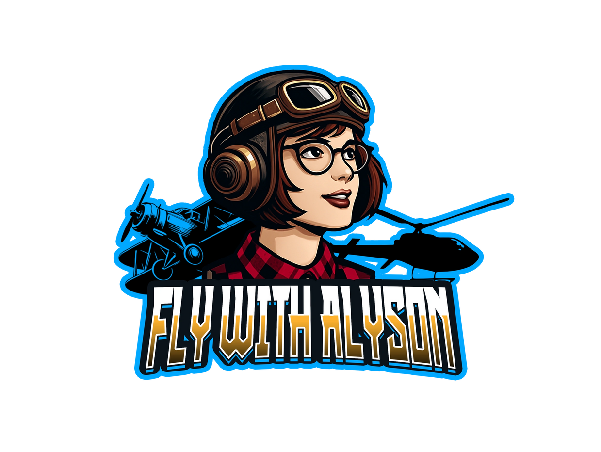 Fly with alyson logo