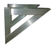Aluminum Wall Brace mini split.Made in America by The Metal Shop.