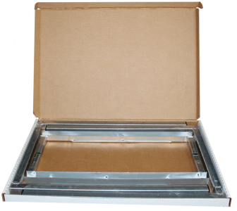 Return Air Stand in box shipped flat.Made in America by The Metal Shop.