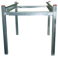 Adjustable Air Handler Stand Made in America by The Metal Shop.