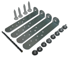 Tie Down Anchor Clips Condenser Tie Down Bracket. Made in America by The Metal Shop.