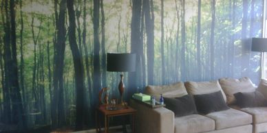 printed wallpaper, fabric wallpaper, custom wallpaper