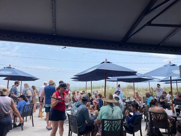 Dunes House in Palmetto Dunes Beach Club Property with restaurant and bar with ocean view